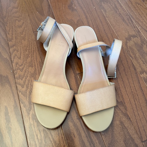 J Crew Nude Block Heels | Size 7.5 - Picture 4 of 4